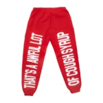Red Rhinestone Sweatpants