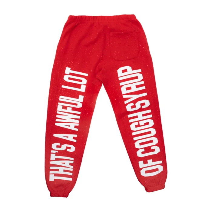 Red Rhinestone Sweatpants